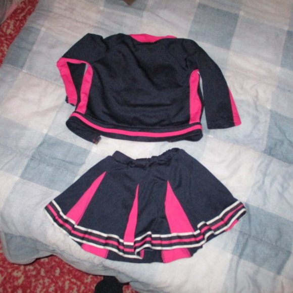 Bundle 3 for $15 Cheerleader outfit/costume/set/jacket & skort / dress up size 4 - Picture 4 of 5